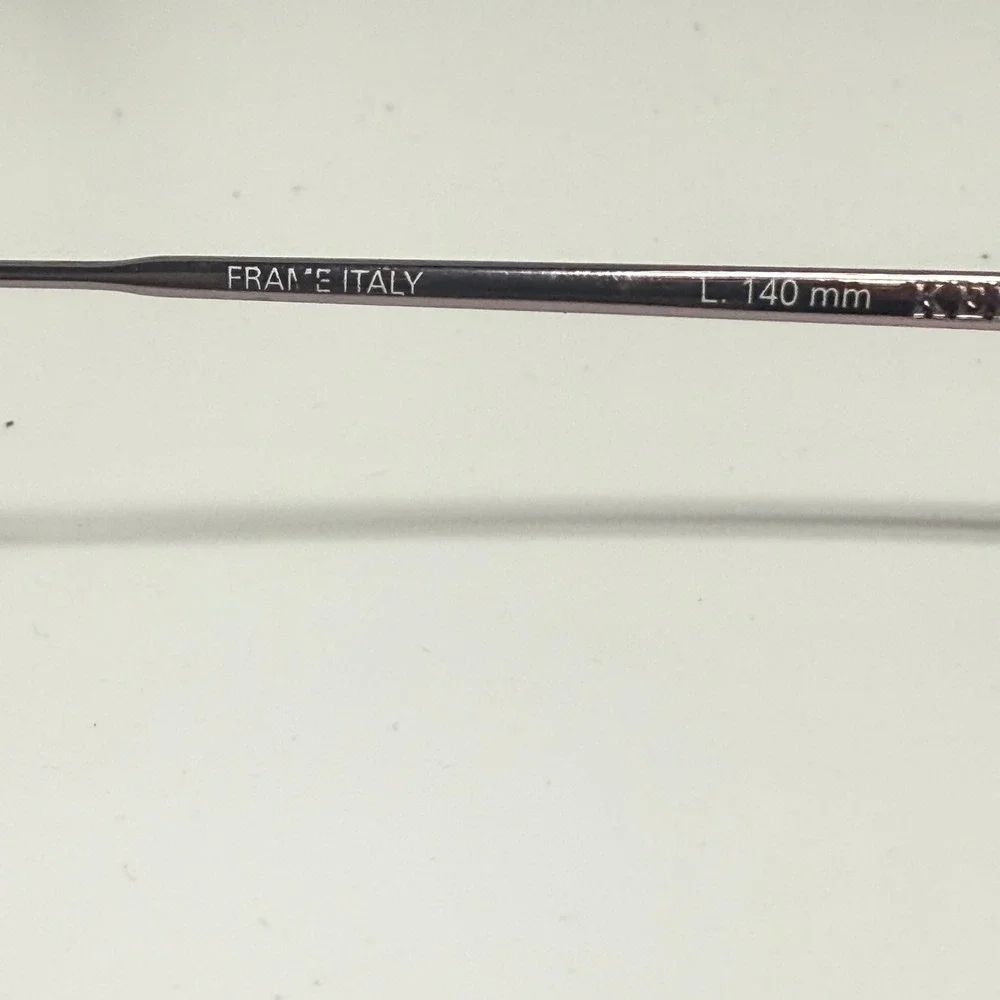 Kenneth Cole A-Cute Angle 751 Eyeglasses Pink Metal Oval Frame Italy 48-18-140